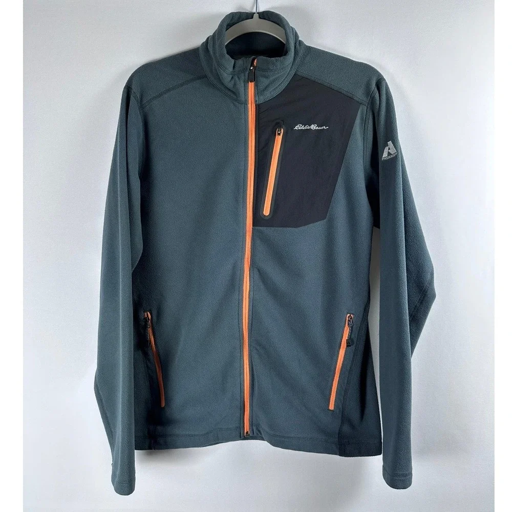 Eddie Bauer First Ascent Fleece Jacket S Gray Full Zip Gorpcore Hiking Outdoor - Picture 1 of 9